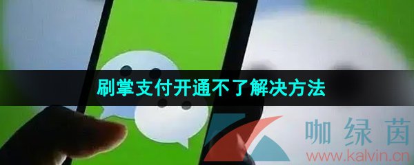 《微信》刷掌支付开通不了解决方法