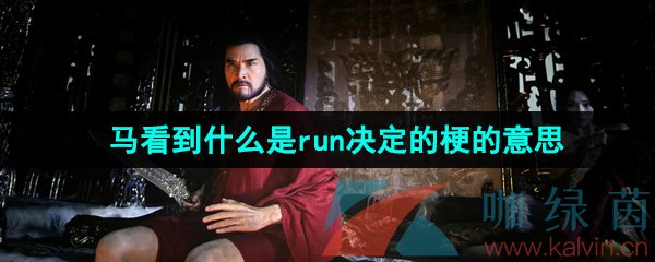 网络用语马看到什么是run决定的梗的意思介绍