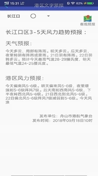 舟山港航气象手机软件app截图